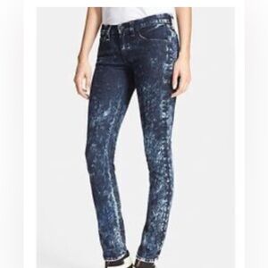 Rag & Bone acid wash Blue retroSkinny Jeans size 25